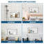 Niche de douche en acier inoxydable 21 po x 13 po