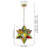 1-Light Geometric Star Glass Pendant