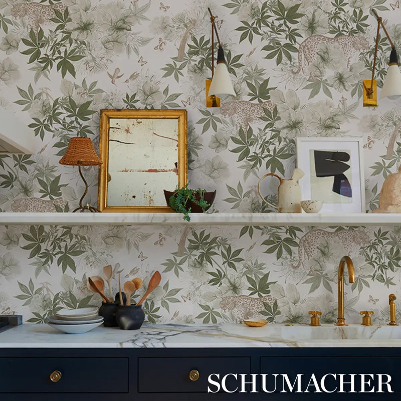 Schumacher X Katie Lyndon Wallpaper Roll, White