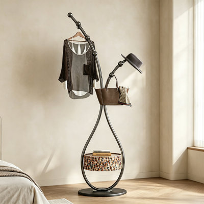 Shaped Freestanding Coat Rack