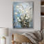 Minimalisme bleu et blanc «Snowdrops Harmony II», impressions d'art sur neige-97192654-97192646