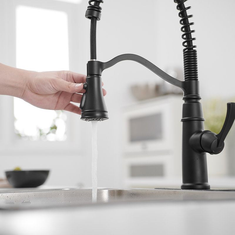 Robinet de cuisine VIBRANTBATH, Noir mat