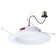 10 Watt LED Downlight Retrofit 5-6 Inch CCT Selectable Round White Finish