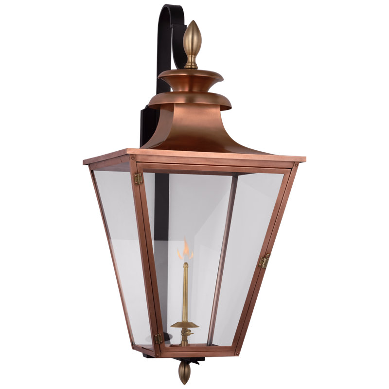 Albermarle Gas 1 - Light Outdoor Wall Lantern, 39.75'' H x 18'' W x 19'' D