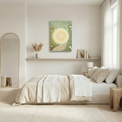 Art mural sur toile Gallery Wrap pour le salon, la chambre à coucher, le bureau ou le vestibule - décoration murale décorative avec mandala naturel