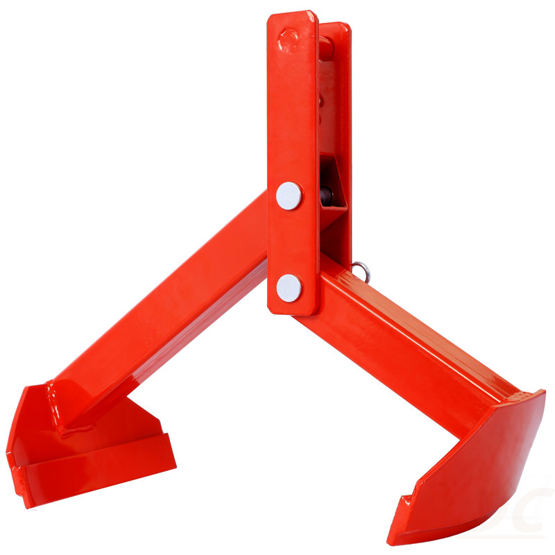 Élévateur à tambour en acier - Capacité de charge sécuritaire de 1 100 lb (WLL) sécurisée, fiable, de couleur rouge, Rouge