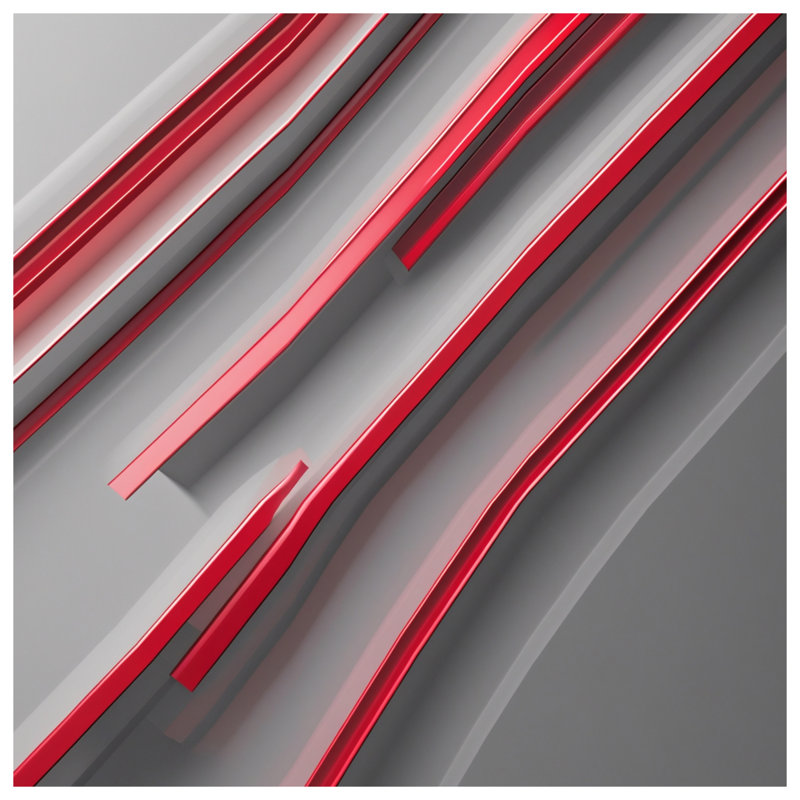 Red Gray Lines Duvet Covers, Queen