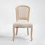 Chaise rembourrée avec pieds en bois
