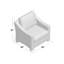 Fauteuil club avec coussin Donley-98192229