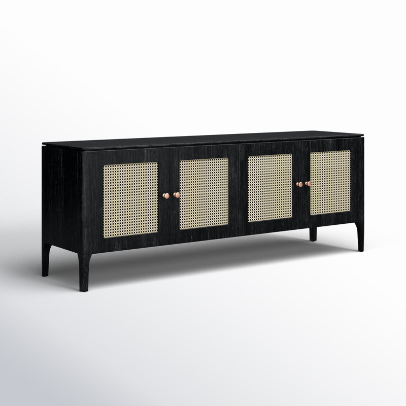 Modern Brazilian 78.5'' W Sideboard, Ebano/Natural