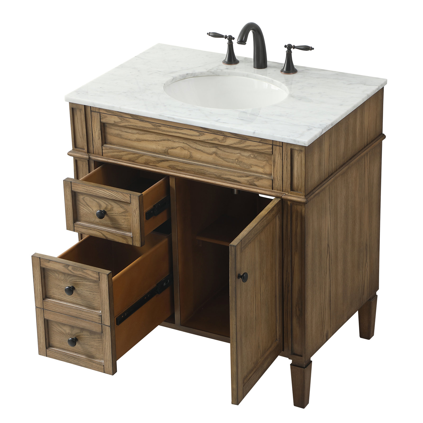 Rivers 32'' Single Bathroom Vanity, Coffee