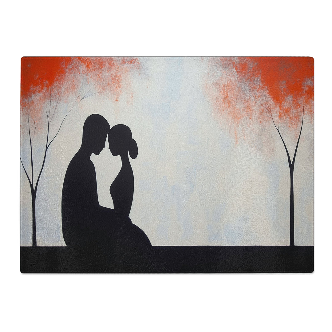 Lovers Minimalism No.3  Glass Chopping Board