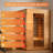 Hongyuan 2-Person Indoor low EMF FAR Infrared Sauna in Hemlock