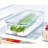 iDesign Crisp Produce Bin with Lid and Removable Inner Basket, BPA Free - Clear and White