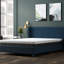 Matelas simple de 8 pouces avec housse de refroidissement à changement de phase pour lit simple, mousse à mémoire de forme aérée 1 po, mousse à mémoire de forme de 3 po et 4 po, changement de mousse blanche et grise, fabrication
