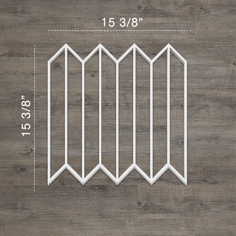 Panneaux muraux décoratifs Conroe, H 15,375 po x l 15,375 o x P 0,375 po