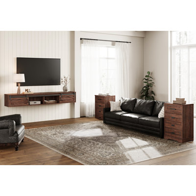 80" Floating TV Stand And Nightstand Set