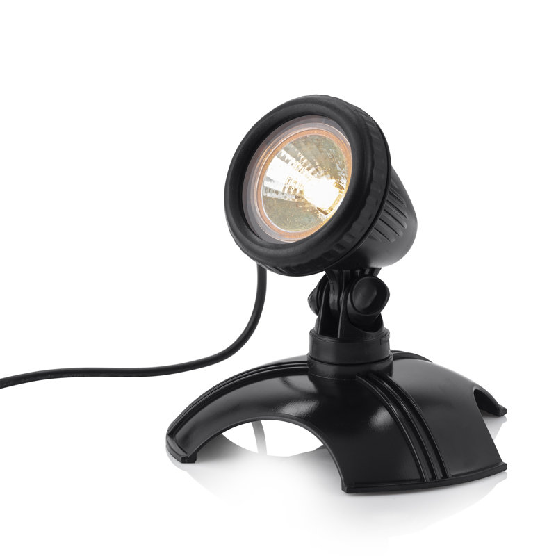 Black Outdoor Halogen Pond and Garden Spotlight with Transformer