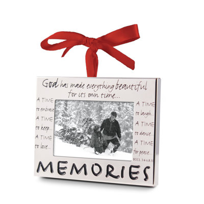 3'' Metal People Photo Ornament