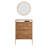 Wall-Mounted Shoe Cabinet With Mirror