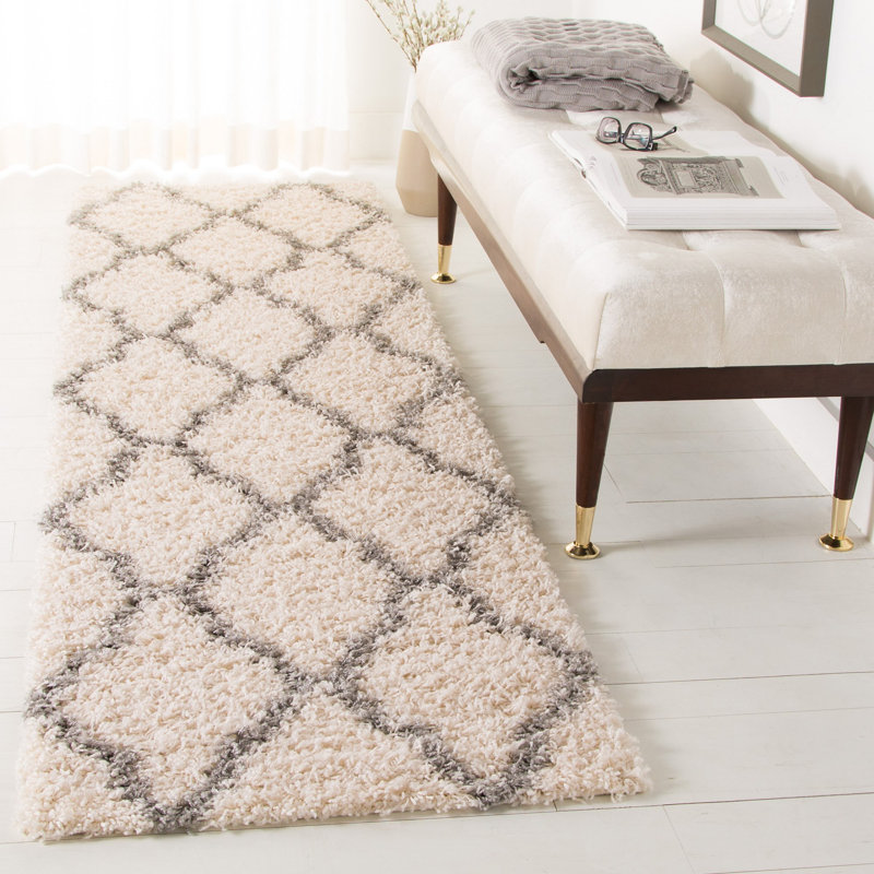Tapis à poils longs Sgd-Dallas, Tapis de couloir 2 pi 3 po x 8 pi