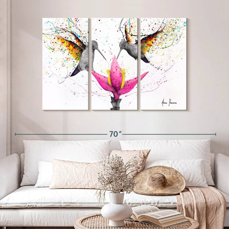 Friendship Hummingbirds, 42" H x 65" W