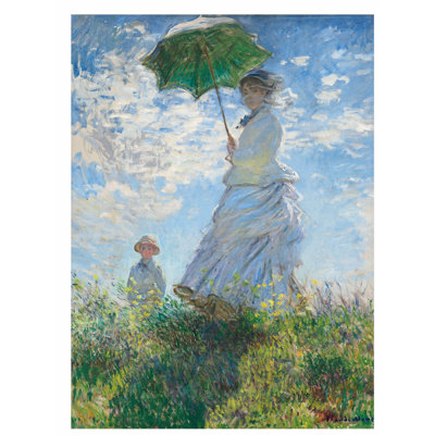 Paysage et nature, reproduction d'art classique sans cadre de Claude Monet - Madame Monet et son fils