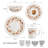 Pfaltzgraff Autumn Berry 16-Piece Stoneware Dinnerware Set, Service for 4