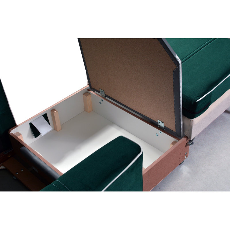 Coopersburg 1 Seater Sofa Bed, Bottle Green
