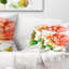 Coussin lombaire floral rose