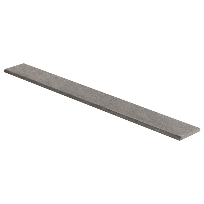 Monolithe 2,83 po X 23,62 po Garniture bullnose en porcelaine mate (0,46 pied carré / chaque), Gris ardoise