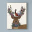 «Deer Birdbirder, Scottish», reproduction d'impression sur toile tendue-33420378