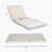 Vane Patio Acacia Wood Chaise Lounge With Adjustable Backrest & Cushion-730839997