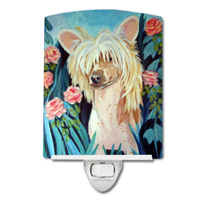 Chinese Crested Ceramic Night Light