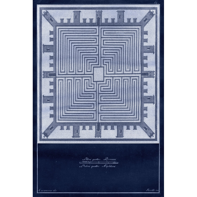 Carreau indigo I, H 12 po x l 8 po x P 1,25 po