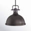 Calico 1-Light Dimmable Steel Dome Pendant with Adjustable Height-595977826-595977833