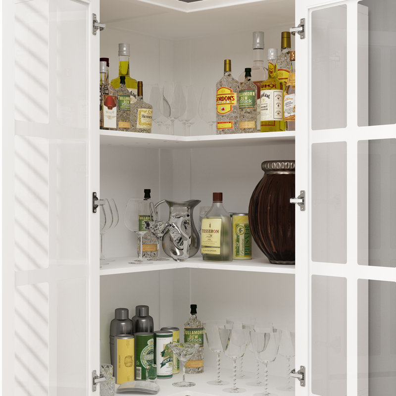78.9"H Corner China Cabinet