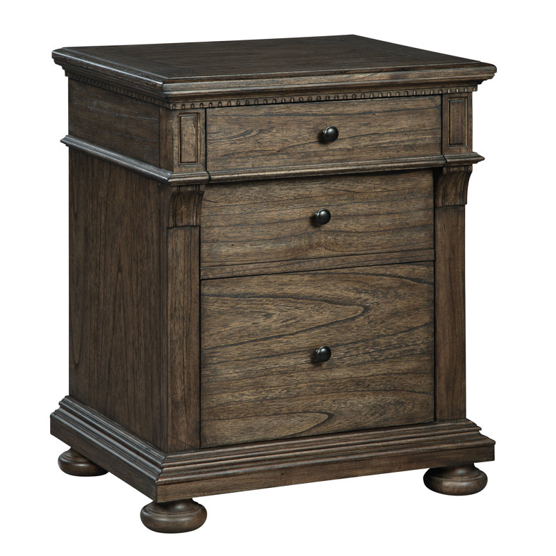 Traditional Brown 2-Drawer Legal Size File Cabinet
