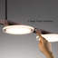 Luminaire suspendu linéaire à 4 lumières Eddyson