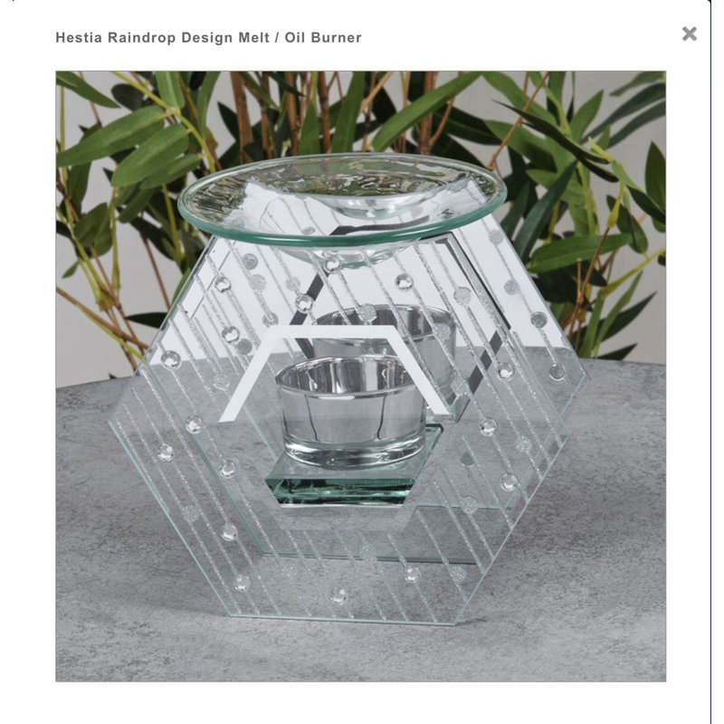 Glass Tabletop Tealight Holder