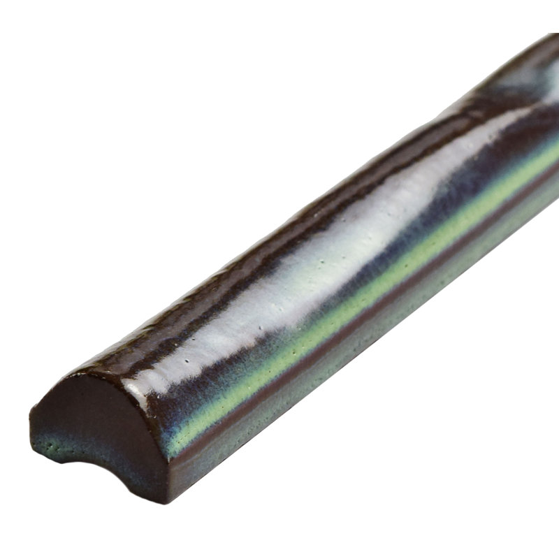 Antic Special 6" x 0.75" Glossy Ceramic Pencil Liner Tile Trim in Agua Marina