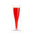 Plastic Disposable Champagne Flute Silver Glitter