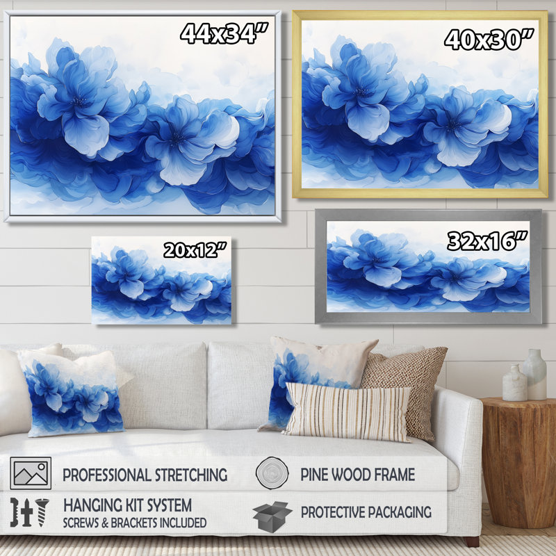 Horatio - Abstract Wall Art, H 12 po x l 20 po, Impression encadrée flottante sans passe-partout, Crème, crème