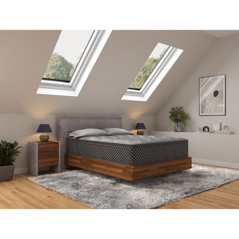 Matelas King Size de 13 pouces avec mousse haute densité pour un confort optimal et un sommeil profond et réparateur.