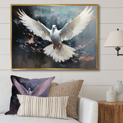 Minimalisme bleu colombe III - reproduction sur toile