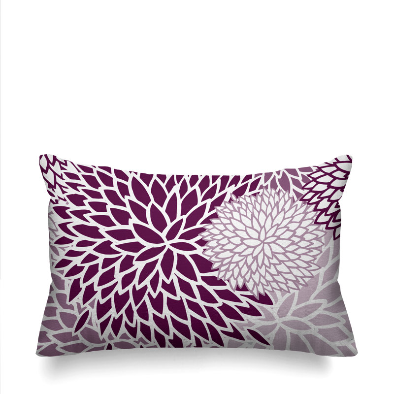 Coussin décoratif intérieur / extérieur Arlo, Mauve
