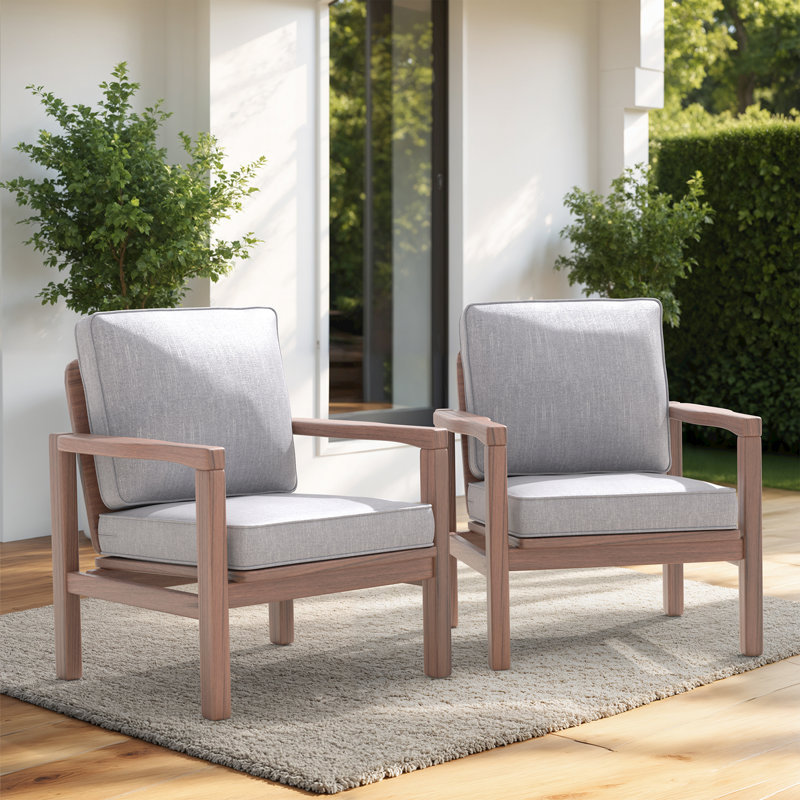 Outdoor Chair Cushions 2-Piece 20 X 23 + 23 X 24 In. Deep Seat And Backrest Cushion Set For Patio Furniture