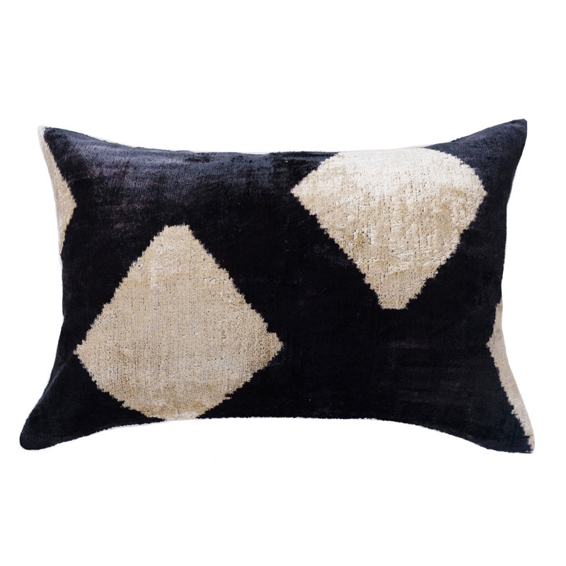 Frye Silk Lumbar Pillow Cover & Insert, Ikat 14