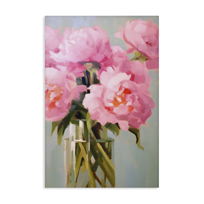 Art mural sur toile Blush Pink Roses par Petals Prints Design