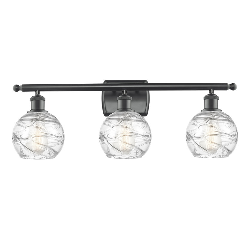 Éclairage pour meuble-lavabo à intensité variable Halvorson, Noir mat, Ampoule DEL 6 watts Vinage